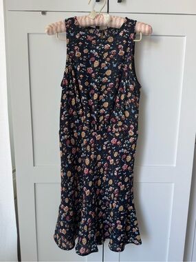 J. Crew Mercantile Ruched-waist Dress In Vintage Floral - Size Small
